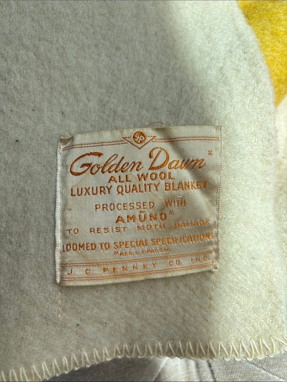 Golden Dawn Wool Blanket - Picture 3 of 12